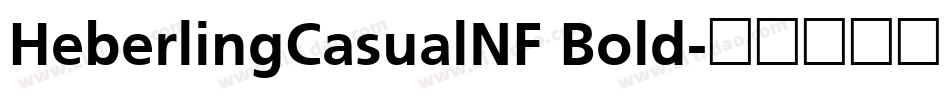 HeberlingCasualNF Bold字体转换
